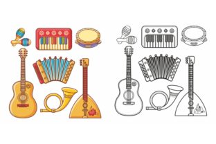 Download Musical Toy. Design Elements Set - Musical Collection