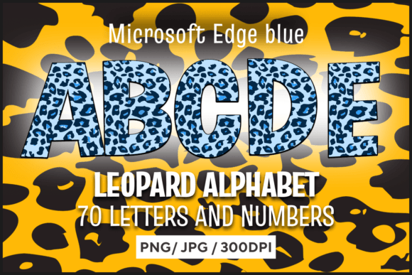 Download Microsoft Edge Blue Leopard Сlipart - Microsoft Collection