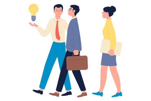 Download Corporate Worker Present Idea to Office - Worker Collection