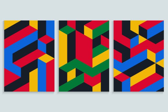 Download Retro Geometric Covers with Swiss Design - Geometric Collection