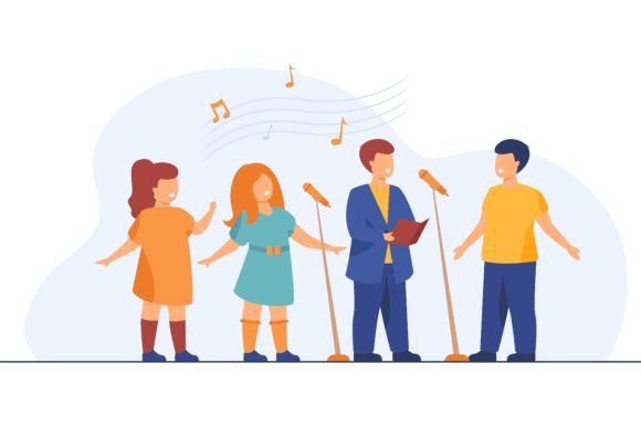 Download Children Choir Singing Song in Church Fl - Premium Resources